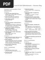 Guess What - 6 - AE - Worksheets - Answer Key