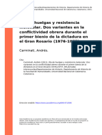 Carminati, Andrés (2011) - Ola de Huelgas y Resistencia Molecular. Dos Variantes en La Conflictividad Obrera Durante El Primer Bienio de (... )
