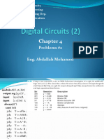 Digital Circuits (2) - CH - 4 - Problems #2