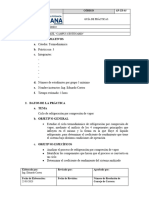 Práctica #03 Ciclo de Refrigeración Por Compresión de Vapor