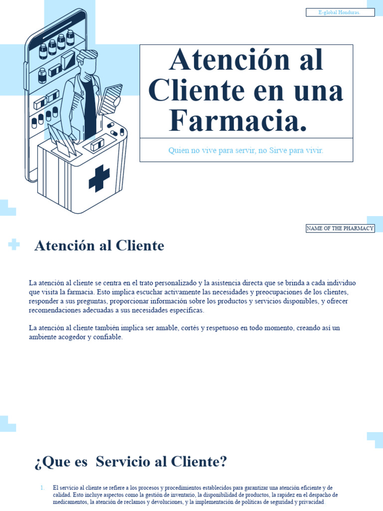 Atencion Al Cliente En Farmacias Pdf