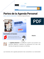 Partes de Una Agenda Personal