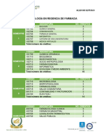 Pensum Tecnologia en Regencia de Farmacia