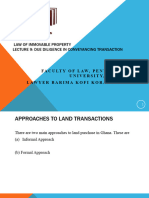 Lecture 9 - Due Diligence in Conveyancing Transaction (Revised)