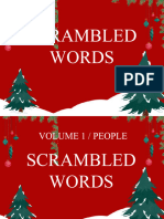 Scrambled Words 15 Items