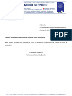 185 - Modifica Calendario Consigli Di Classe Di Novembre