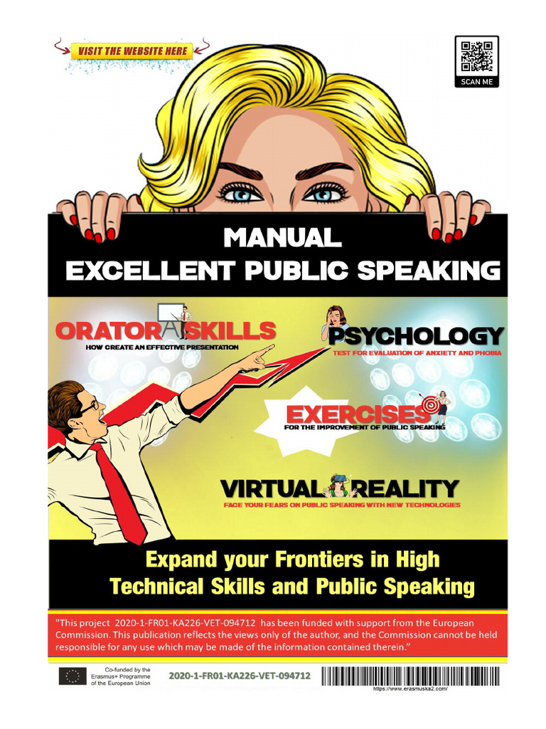 IO1 Manual Excellent Public Speaking Eng | PDF | Rhetoric | Public Speaking