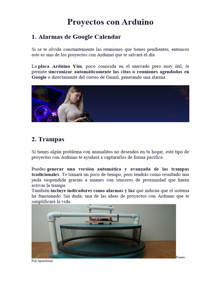 Proyectos Con Arduino Pdf