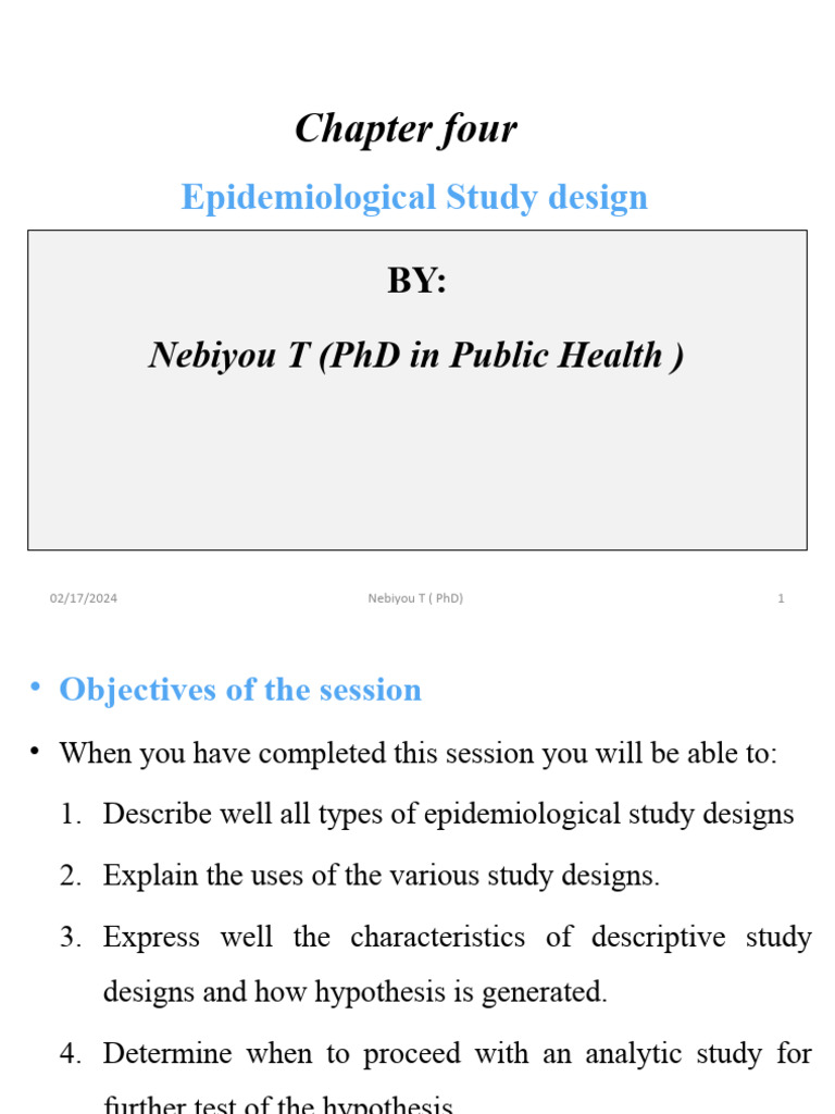 Epidemiological Study Design | PDF | Cohort Study | Randomized ...