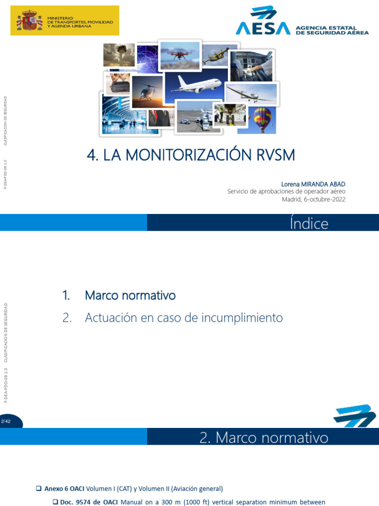 Requisitos de Aprobación RVSM para Operadores | PDF | Seguridad de la ...