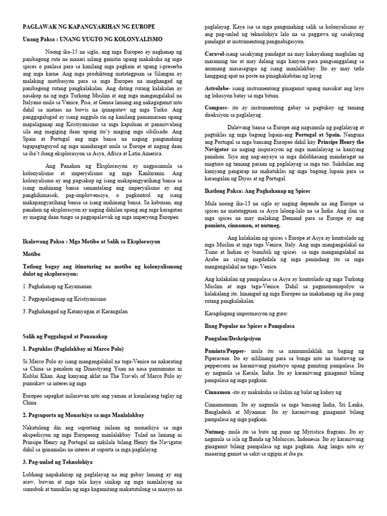 Handouts For Students | PDF