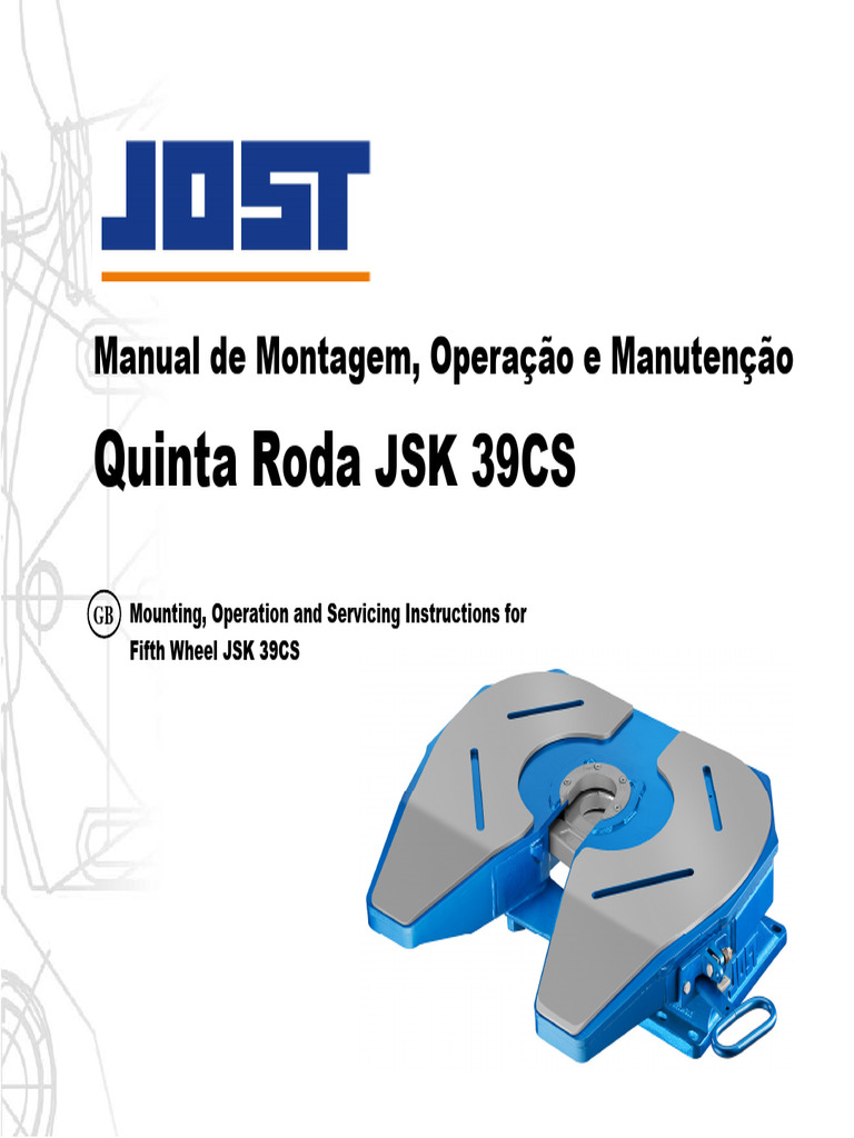 Manual Quinta Roda - Jost | PDF | Parafuso | Vestir-se