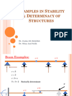 Examples in Stability & Determinacy of Structures