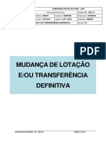 In 3301.01 Mudanca de Lotacao Eou Transferencia Definitiva