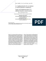 Diseño e Implementación de Un Sistema de Control Domótico Residencial Design and Implementation of A Residential Domotic Control System