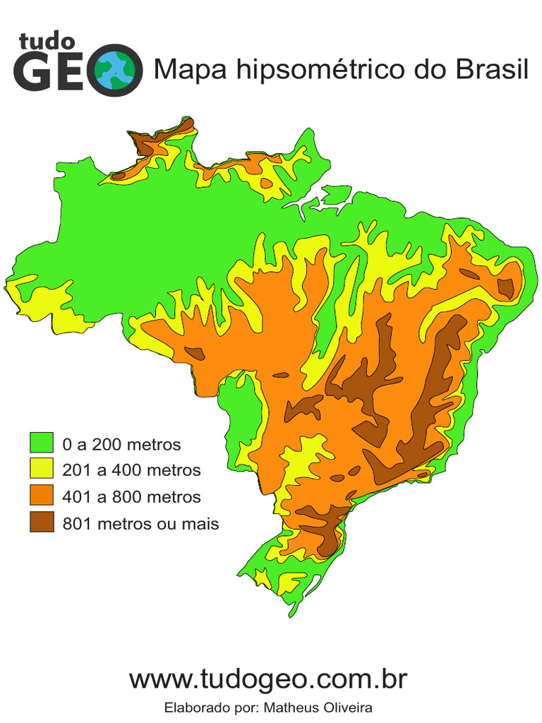 Curvas de nivel Brasil | PDF