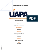 La Oración Proposiciones Semana 8