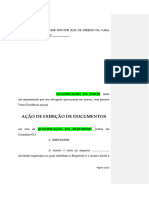 Modelo Peticao Inicial Exibicao de Documentos