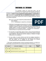 Constancia de Enterado Del Personal PNP