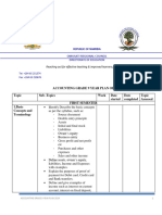 Accounting Grade 9 YEAR PLAN OF 2024