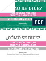 Cómo Se Dice Nombrando Nuestro Entorno Natural El Nahuatl y El Hñañnu-Digital