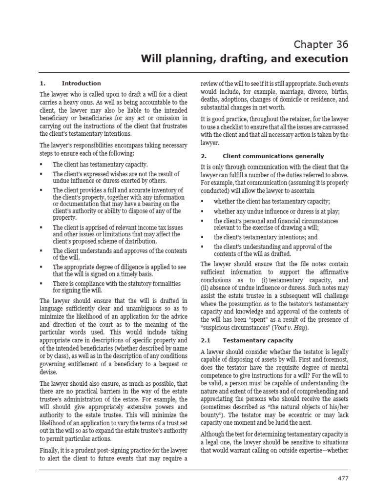 Solicitor Exam Materials (Pages 519 To 641) PDF Will And Testament