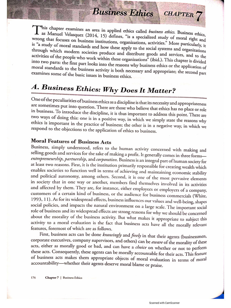 Business Ethics | PDF