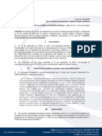 Caso Nº. 91-20-IN Auto Admision Pedido Inconstitucionalidad Acuerdo Ministerial Supresion