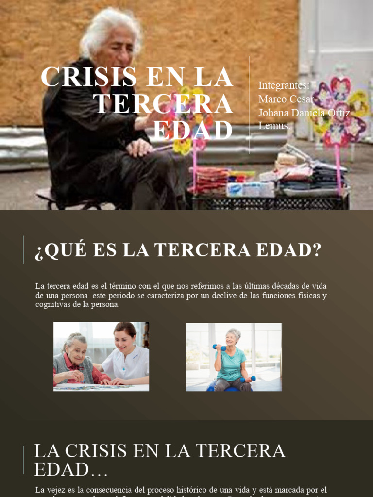 Crisis y duelo en la tercera edad | PDF | Vejez | Adultos