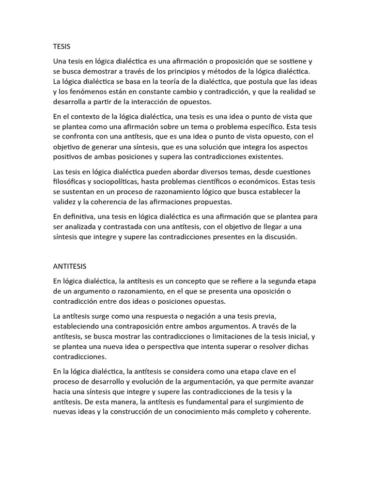 Logica Dialéctica Descargar Gratis Pdf Dialéctico Lógica