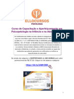 Curso Psicopatologia na Infancia e na Adolescencia Sie