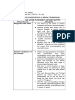 Written Report Format