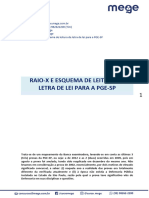 RAIO-X E ESQUEMA DE LEITURA DE LEI PARA PGE-SP - Curso Mege