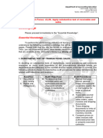 Week 4 5. ULO B. Substantive Test of Receivables and Sales