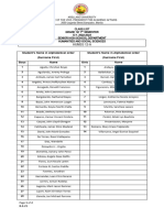 Section - Official Class List 2