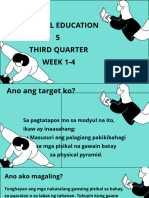 Physical Education 5 Third Quarter Week 1-4