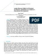 The Relationship Between Effects of Extrinsic Moti