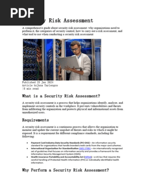 Security Risk Assessment