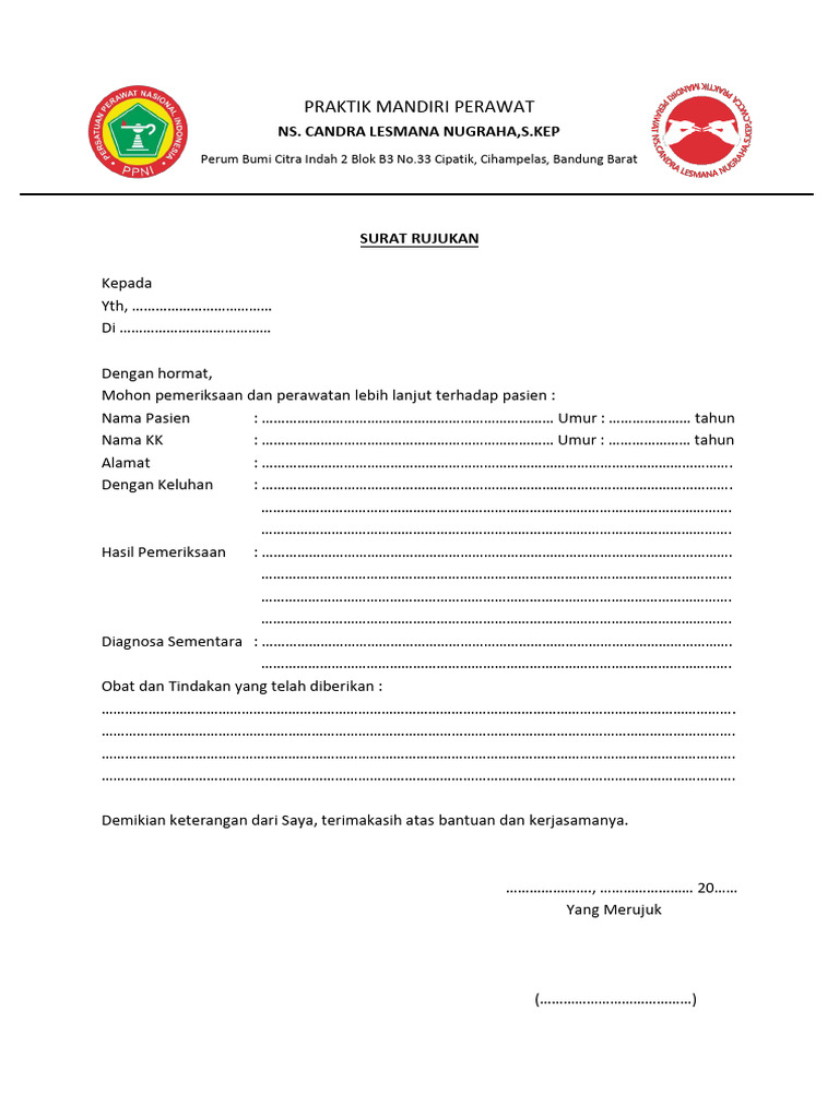 Surat Rujukan | PDF