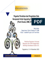 Pengantar Perolehan - Pengolahan Data Geospasial Untuk Upgrading Data Kadaster (Orthophoto, Point Clouds, DSM, DTM)