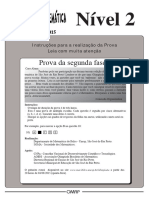 2015nivel 2 2015 Segunda Fase Com Gabarito