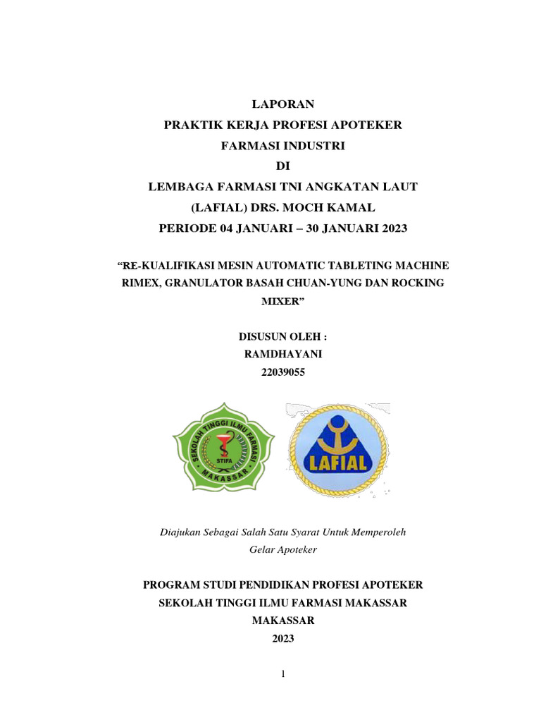 Laporan Pkpa Industri Ramdha | PDF