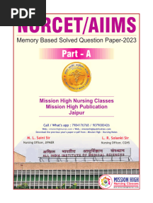 115) NORCET 2023 Paper