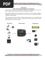 Microcontroller - Interfacing