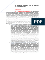 Transcripcion de Derecho Procesal Civil y Practica Forense Clase 4 de Noviembre de 2022