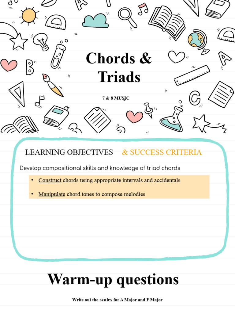 Understanding Triads in Composition | PDF | Chord (Music) | Scale (Music)