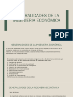 Generalidades de Ingenieria Economica