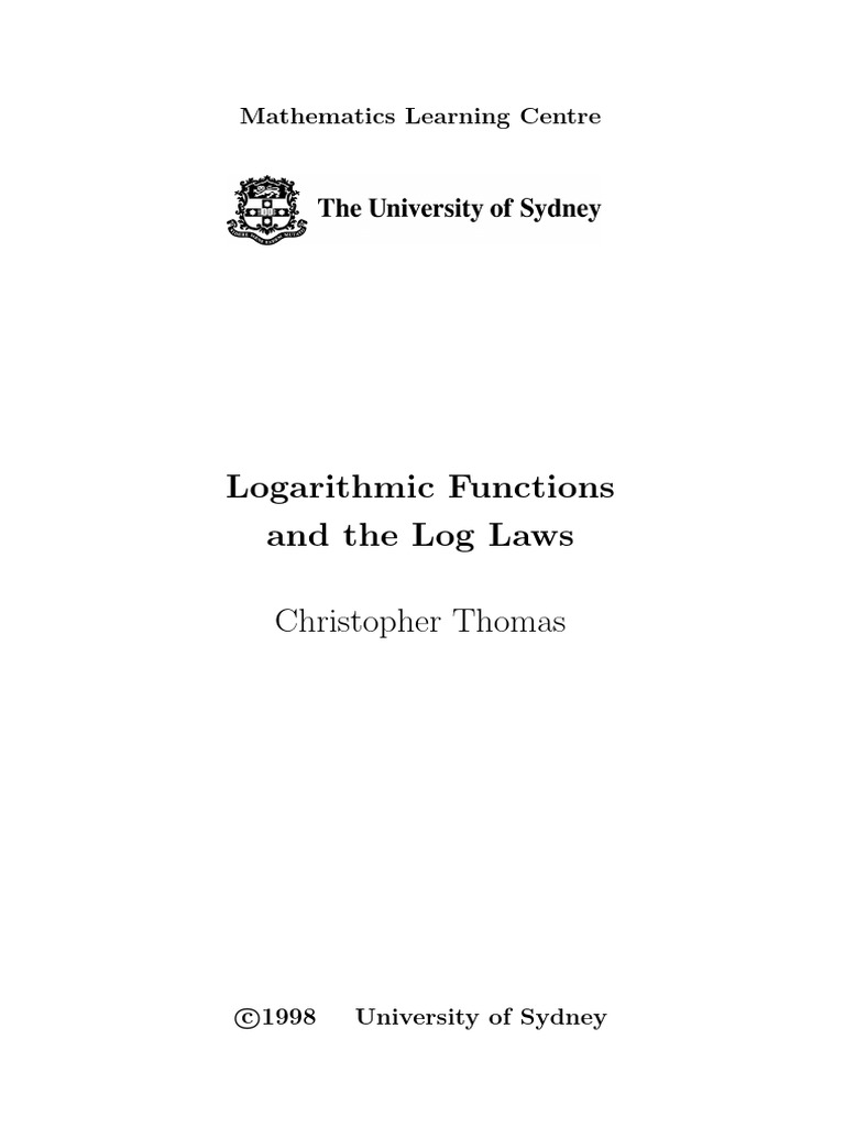 3 Log Laws