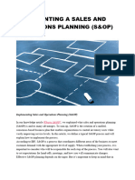 Implementing A Sales and Operations Planning