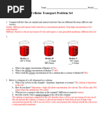 Cell Transport Problems Incl Solutions